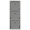Sideboard med skuffe Beton Grå 25,5 x 22 x 69,5 cm