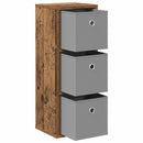 Sideboard med skuffe Gammelt træ 25,5 x 22 x 69,5 cm