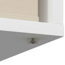 Sideboard med skuffe Hvid 30,5 x 27 x 84,5 cm