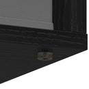 Sideboard med skuffe Sort eg 30,5 x 27 x 84,5 cm