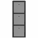 Sideboard med skuffe Sort eg 30,5 x 27 x 84,5 cm
