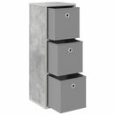 Sideboard med skuffe Beton Grå 30,5 x 27 x 84,5 cm