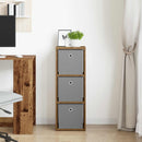 Sideboard med skuffe Gammelt træ 30,5 x 27 x 84,5 cm