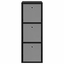 Sideboard med skuffe Sort eg 35 x 32 x 99,5 cm