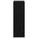 Sideboard med skuffe Sort eg 35 x 32 x 99,5 cm