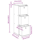 Sideboard med skuffe Sonoma eg 35 x 32 x 99,5 cm