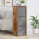 Sideboard med skuffe Gammelt træ 35 x 32 x 99,5 cm