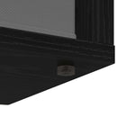 Lavbord med skuffe Sort eg 72 x 22,5 x 38 cm