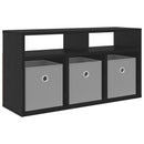 Lavbord med skuffe Sort eg 72 x 22,5 x 38 cm