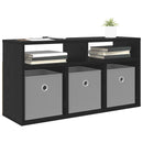 Lavbord med skuffe Sort eg 72 x 22,5 x 38 cm