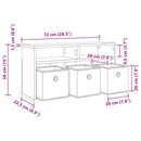 Lavbord med skuffe Sonoma eg 72 x 22,5 x 38 cm