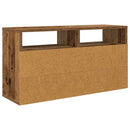 Lavbord med skuffe Gammelt træ 72 x 22,5 x 38 cm