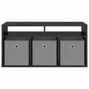 Lavbord med skuffe Sort eg 87 x 27,5 x 43 cm
