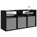 Lavbord med skuffe Sort eg 87 x 27,5 x 43 cm