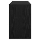Lavbord med skuffe Sort eg 87 x 27,5 x 43 cm