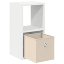 Sengebord med skuffe Hvid 25,5 x 22 x 49,5 cm Konstrueret træ