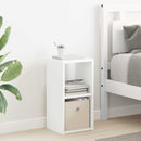 Sengebord 2 pcs Hvid 25,5 x 22 x 49,5 cm Konstrueret træ