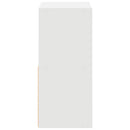 Sengebord 2 pcs Hvid 25,5 x 22 x 49,5 cm Konstrueret træ