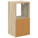 Sengebord 2 pcs Sonoma eg 25,5 x 22 x 49,5 cm Konstrueret træ