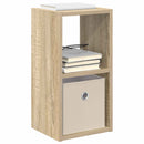 Sengebord 2 pcs Sonoma eg 25,5 x 22 x 49,5 cm Konstrueret træ
