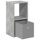 Sengebord Beton Grå 25,5 x 22 x 49,5 cm Konstrueret træ