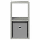 Sengebord 2 pcs Beton Grå 25,5 x 22 x 49,5 cm Konstrueret træ
