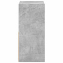 Sengebord 2 pcs Beton Grå 25,5 x 22 x 49,5 cm Konstrueret træ
