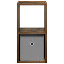 Sengebord 2 pcs Røget eg 25,5 x 22 x 49,5 cm Konstrueret træ