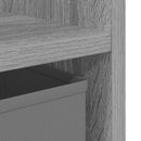 Sengebord 2 pcs Grå Sonoma 25,5 x 22 x 49,5 cm Konstrueret træ