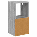Sengebord 2 pcs Grå Sonoma 25,5 x 22 x 49,5 cm Konstrueret træ