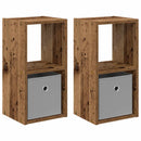 Sengebord 2 pcs Gammelt træ 25,5 x 22 x 49,5 cm Konstrueret træ