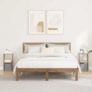 Sengebord med skuffe 2 pcs Artisan Egetræ 25,5 x 22 x 49,5 cm