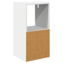 Sengebord 2 pcs Hvid 30,5 x 27 x 59,5 cm Konstrueret træ