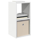Sengebord 2 pcs Hvid 30,5 x 27 x 59,5 cm Konstrueret træ