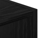 Sengebord 2 pcs Sort eg 30,5 x 27 x 59,5 cm Konstrueret træ