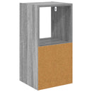 Sengebord 2 pcs Grå Sonoma 30,5 x 27 x 59,5 cm Konstrueret træ