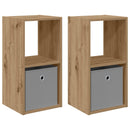 Sengebord med skuffe 2 pcs Artisan Egetræ 30,5 x 27 x 59,5 cm