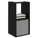 Sengebord 2 pcs Sort eg 35 x 32 x 68,5 cm Konstrueret træ