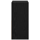 Sengebord 2 pcs Sort eg 35 x 32 x 68,5 cm Konstrueret træ