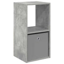 Sengebord Beton Grå 35 x 32 x 68,5 cm Konstrueret træ