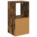 Sengebord 2 pcs Røget eg 35 x 32 x 68,5 cm Konstrueret træ