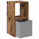 Sengebord 2 pcs Gammelt træ 35 x 32 x 68,5 cm Konstrueret træ