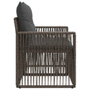 Havemøbelsofa 2-Antal sæder Grå polyrattan