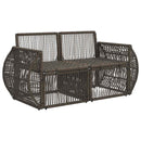 Havemøbelsofa 2-Antal sæder Grå polyrattan