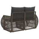 Havemøbelsofa 2-Antal sæder Grå polyrattan