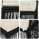Hjørnesofa enhed Sort polyrattan
