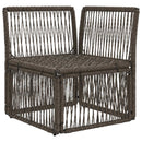 Hjørnesofa enhed Grå polyrattan