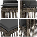 Armløs sofa enhed Grå polyrattan