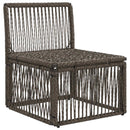Armløs sofa enhed Grå polyrattan