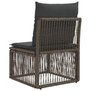 Armløs sofa enhed Grå polyrattan